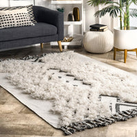 Nuloom Zariah Chevrons Nza3322A Ivory Area Rug