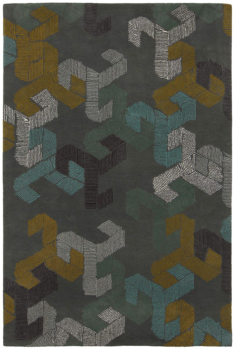 Chandra Jessica Swift Jes-28907 Gray Geometric Area Rug