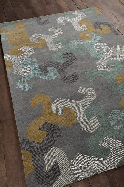 Chandra Jessica Swift Jes-28907 Gray Geometric Area Rug