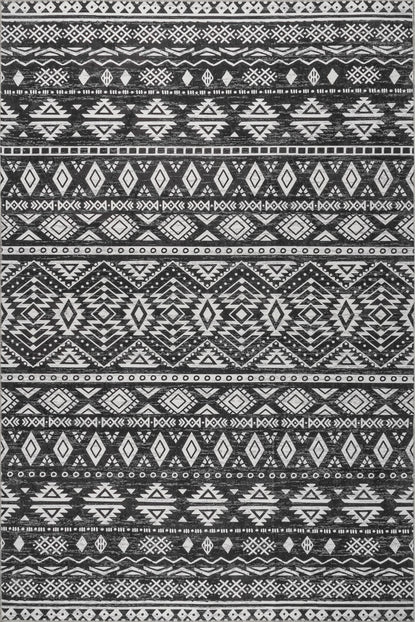 AreaRugs.com Wavaj Nwa1090A Charcoal Area Rug