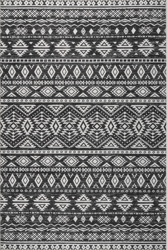 AreaRugs.com Wavaj Nwa1090A Charcoal Area Rug