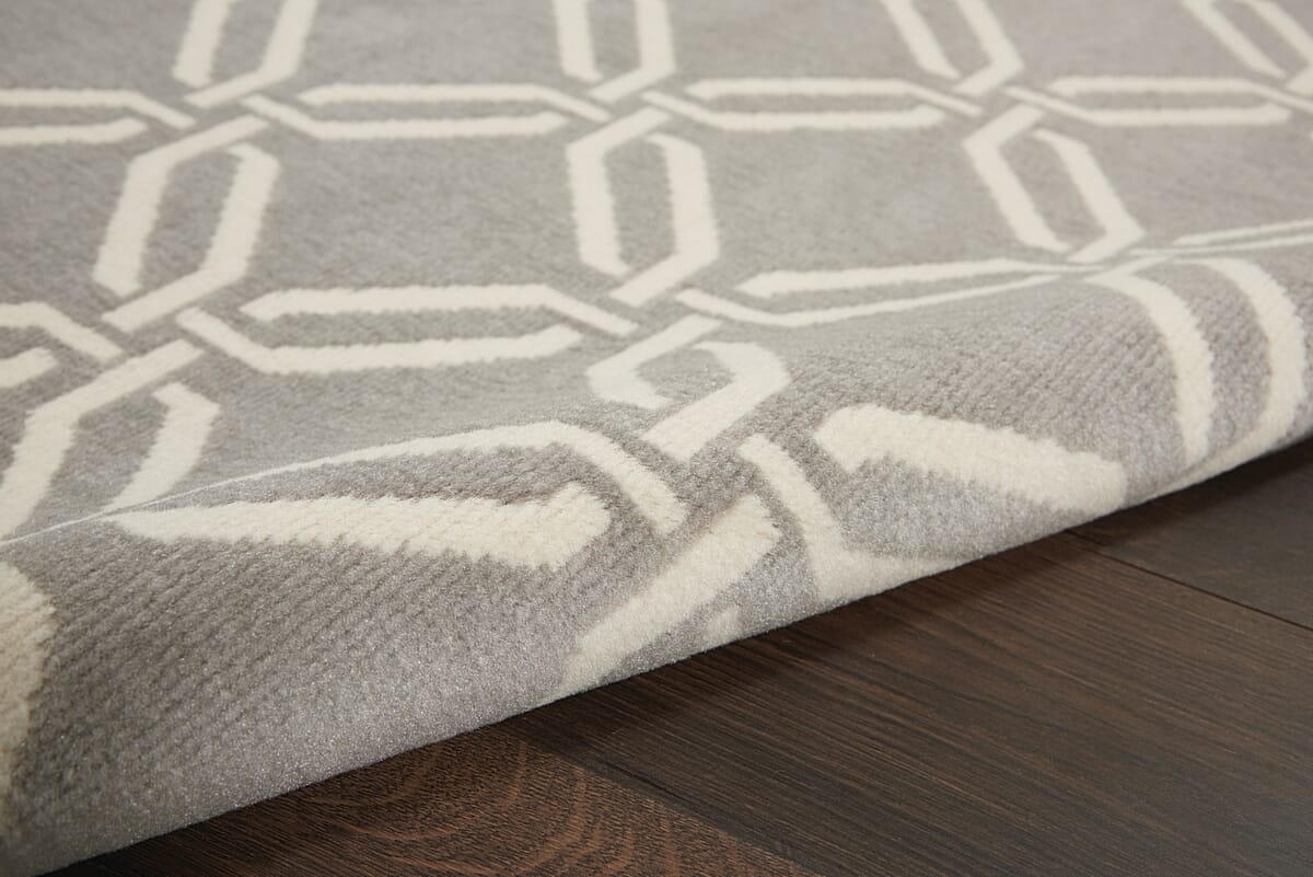 Nourison Jubilant Jub17 Grey Geometric Area Rug