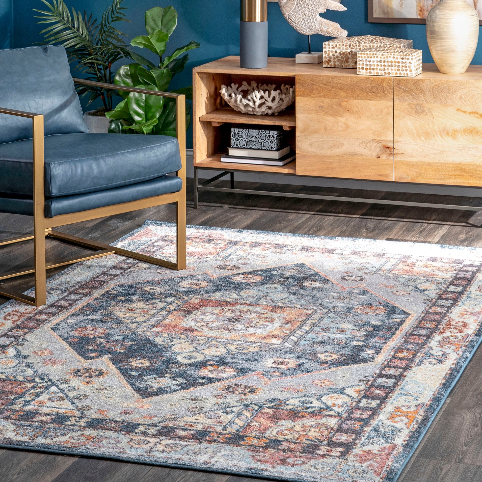 Nuloom Kinsley Paneled Ornament Nki1909A Multi Area Rug