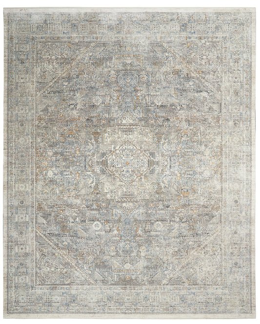 Nourison Starry Nights Stn02 Cream Grey Area Rug