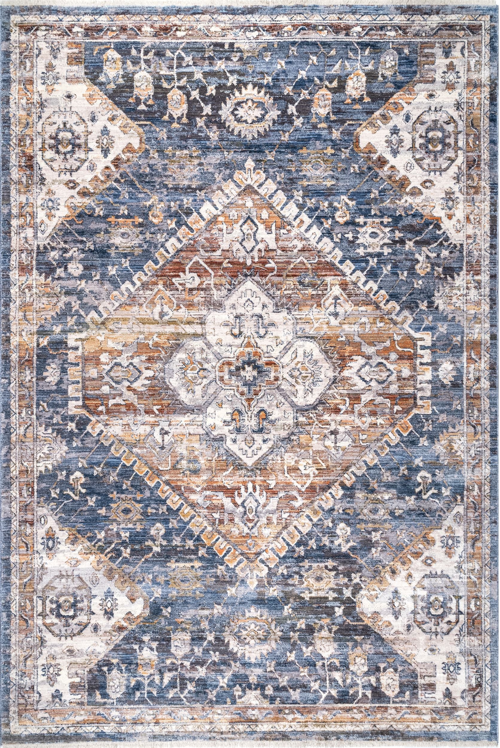 Nuloom Addison Transitional Nad2141A Blue Area Rug