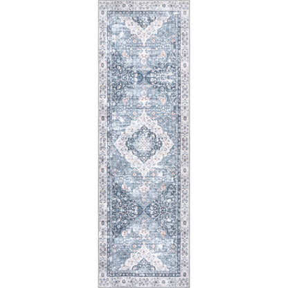 AreaRugs.com Wavaj Nwa1066B Blue Area Rug