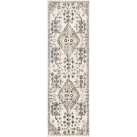 Nuloom Leahy Bohemian Floral Distressed Nle1399A Gray Area Rug