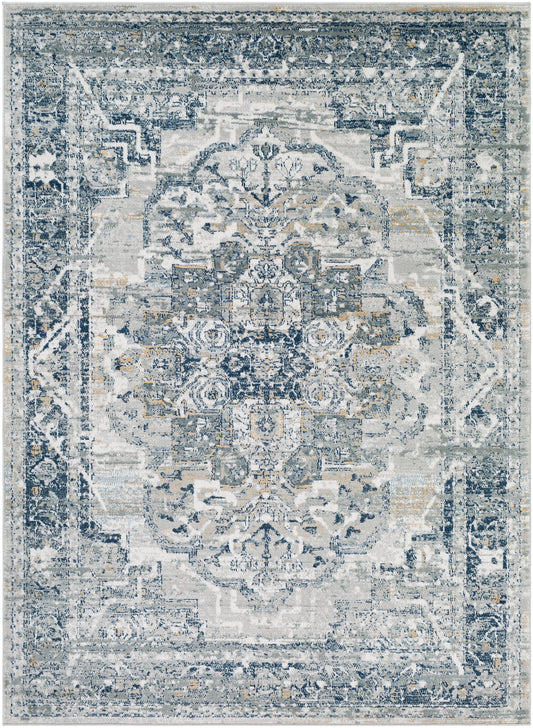 Surya Jolie Jlo-2308 Taupe, Beige, Navy, Medium Gray Area Rug