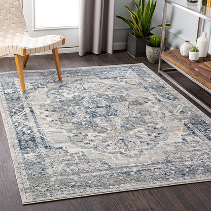 Surya Jolie Jlo-2308 Taupe, Beige, Navy, Medium Gray Area Rug