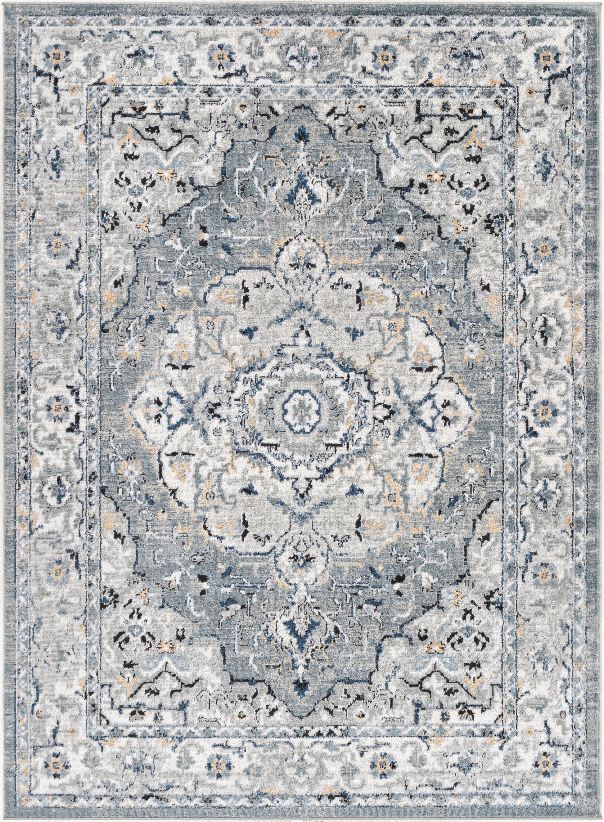 Surya Jolie Jlo-2319 Light Gray, Medium Gray, Silver Gray, Ivory Area Rug