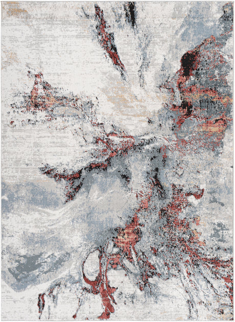 Surya Jolie Jlo-2321 Dark Red, Rose, Charcoal, Medium Gray Rugs.