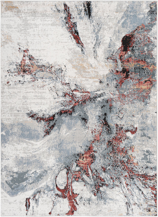 Surya Jolie Jlo-2321 Dark Red, Rose, Charcoal, Medium Gray Rugs.