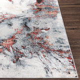 Surya Jolie Jlo-2321 Dark Red, Rose, Charcoal, Medium Gray Rugs.