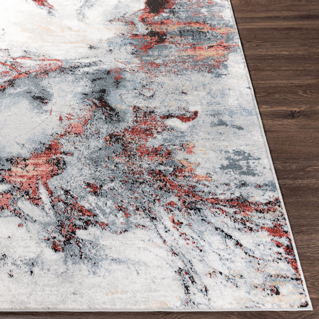 Surya Jolie Jlo-2321 Dark Red, Rose, Charcoal, Medium Gray Rugs.