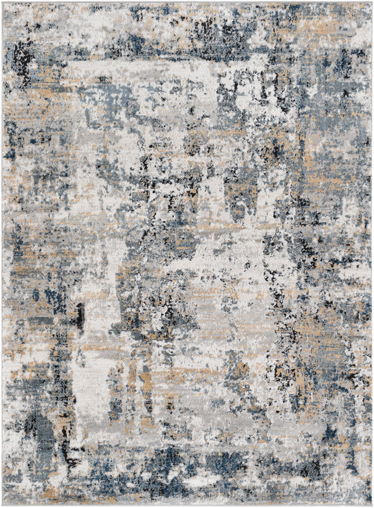 Surya Jolie Jlo-2329 Medium Gray, Charcoal, Beige, Tan Area Rug