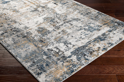 Surya Jolie Jlo-2329 Medium Gray, Charcoal, Beige, Tan Area Rug