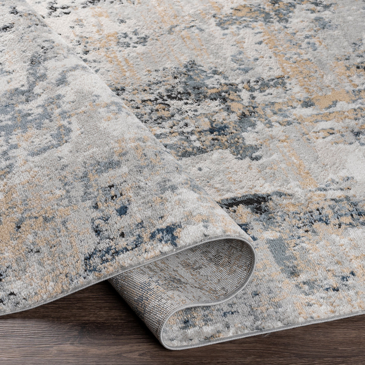 Surya Jolie Jlo-2329 Medium Gray, Charcoal, Beige, Tan Rugs.