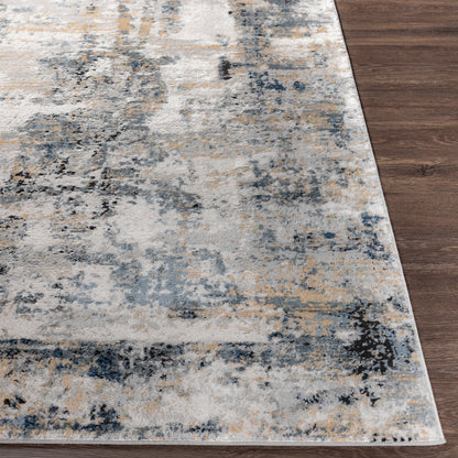 Surya Jolie Jlo-2329 Medium Gray, Charcoal, Beige, Tan Area Rug