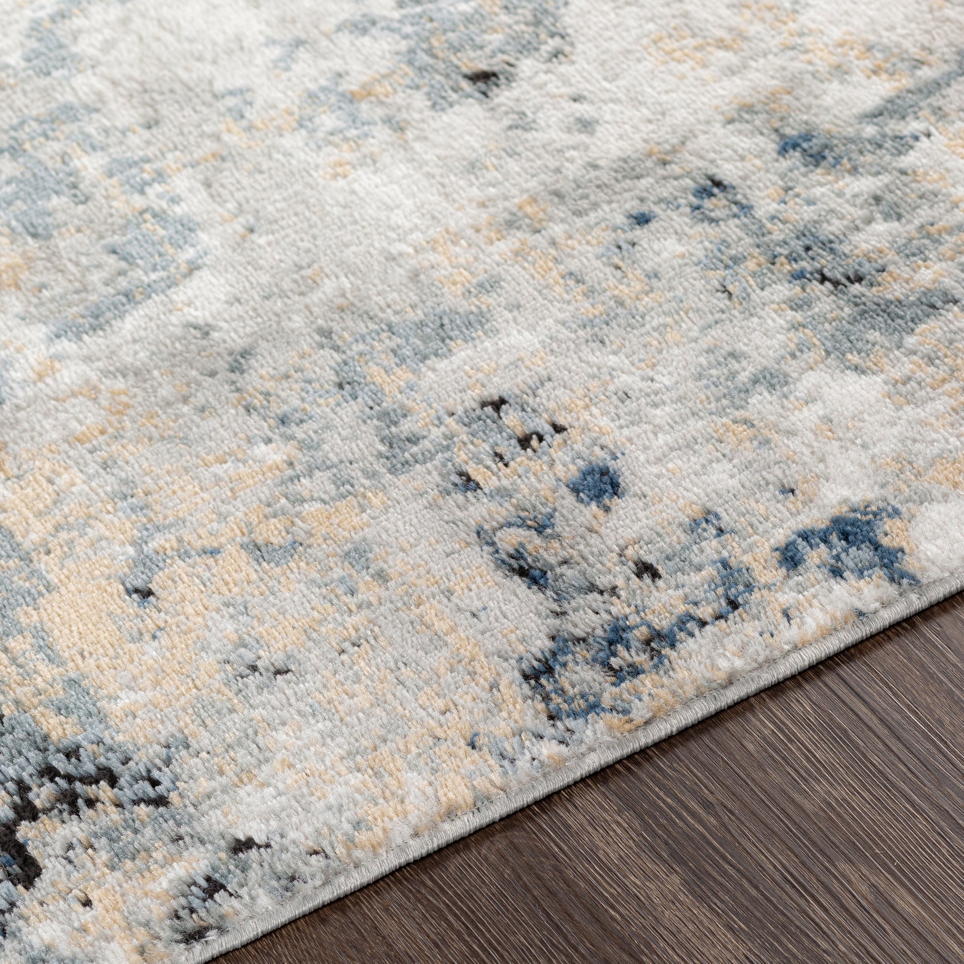 Surya Jolie Jlo-2329 Medium Gray, Charcoal, Beige, Tan Area Rug