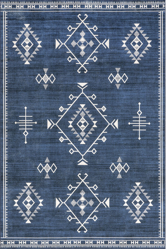 AreaRugs.com Wavaj Nwa1069C Navy Area Rug