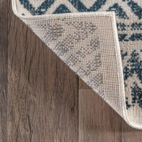 Nuloom Chloe Tribal Motif Banded Nch1729A Blue Area Rug