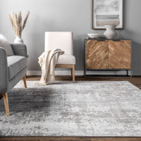 Nuloom Jade Faded Nja2444A Light Gray Area Rug