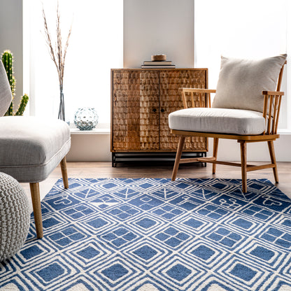 Nuloom Della Moroccan Nde2705A Blue Area Rug