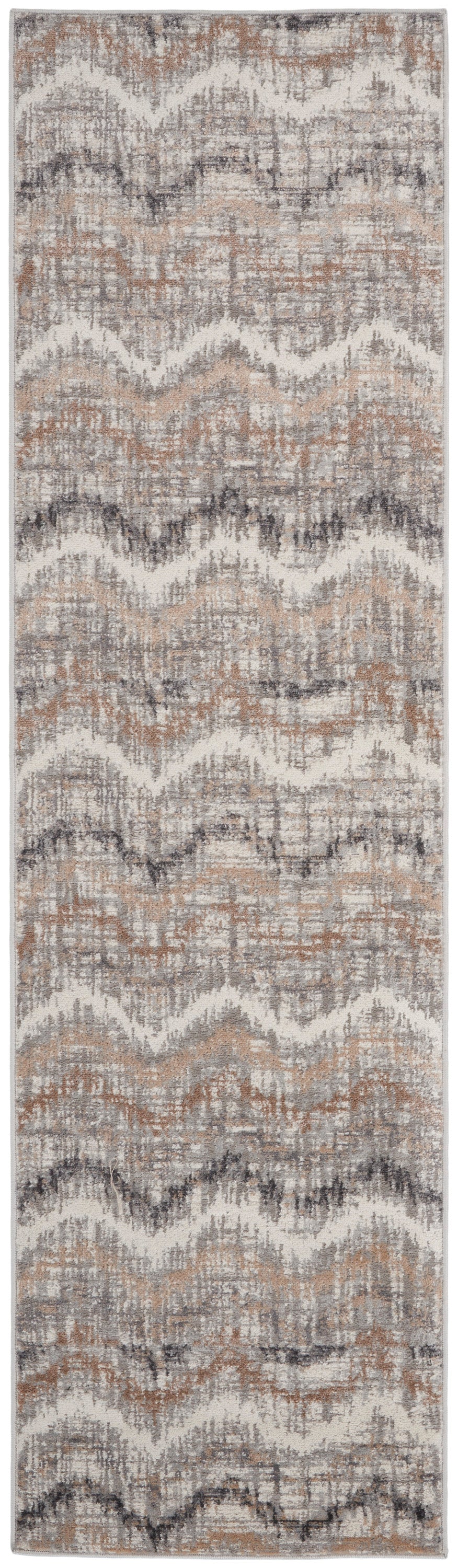 Nourison Elation Etn04 Grey Ivory Area Rug