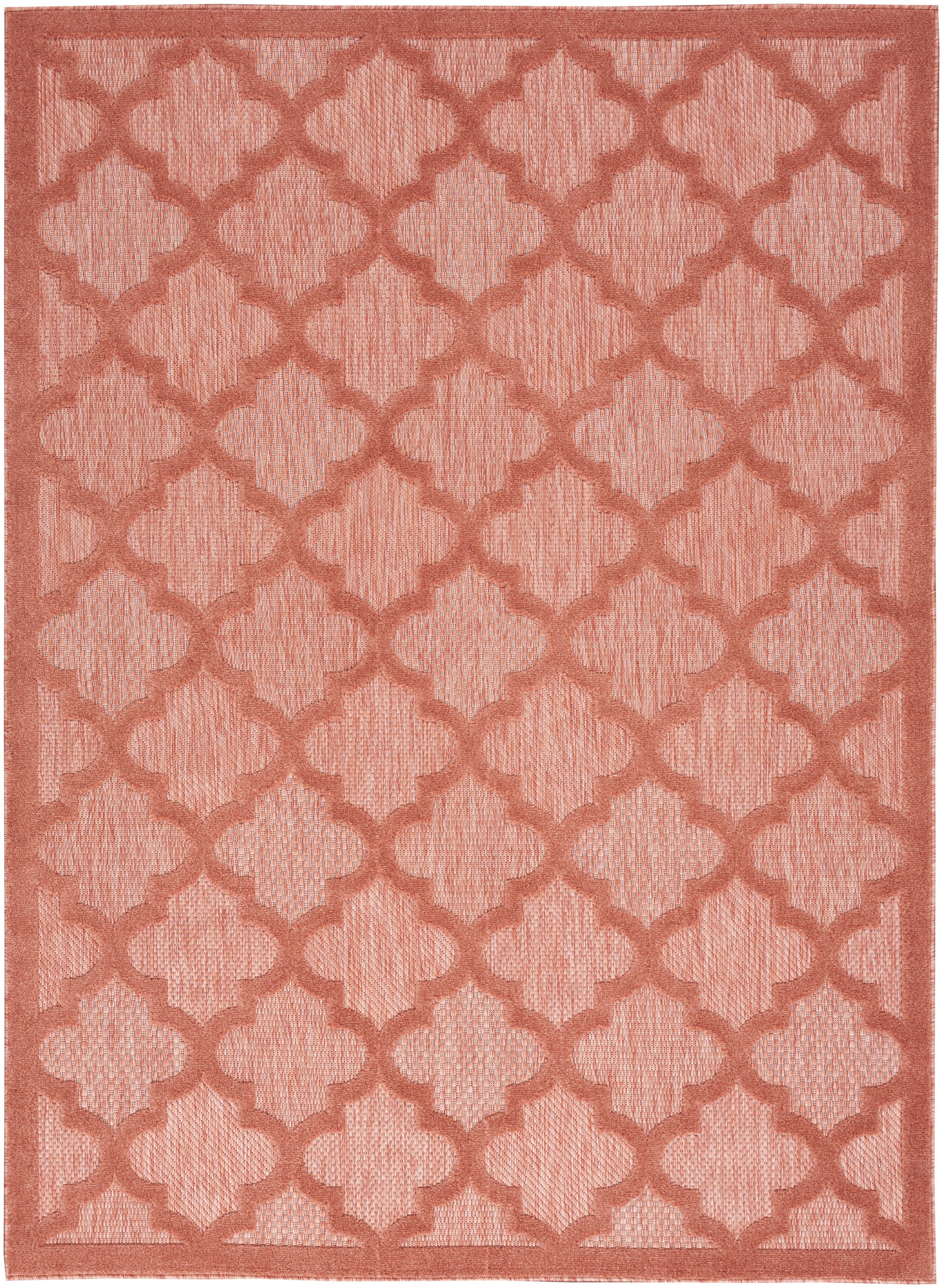 Nourison Easy Care Nes01 Coral/Orange Area Rug