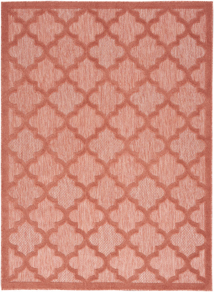 Nourison Easy Care Nes01 Coral/Orange Area Rug