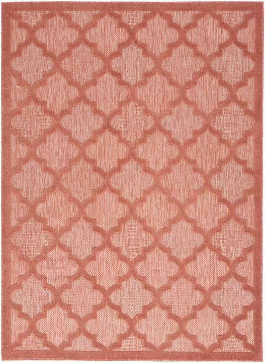 Nourison Easy Care Nes01 Coral/Orange Area Rug