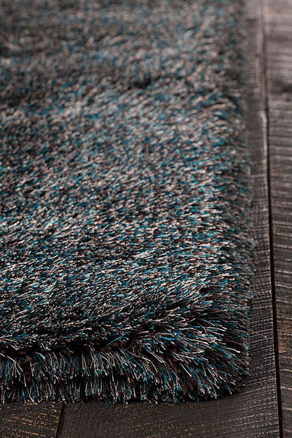 Chandra Joni Jon39300 Blue / Brown Shag Area Rug