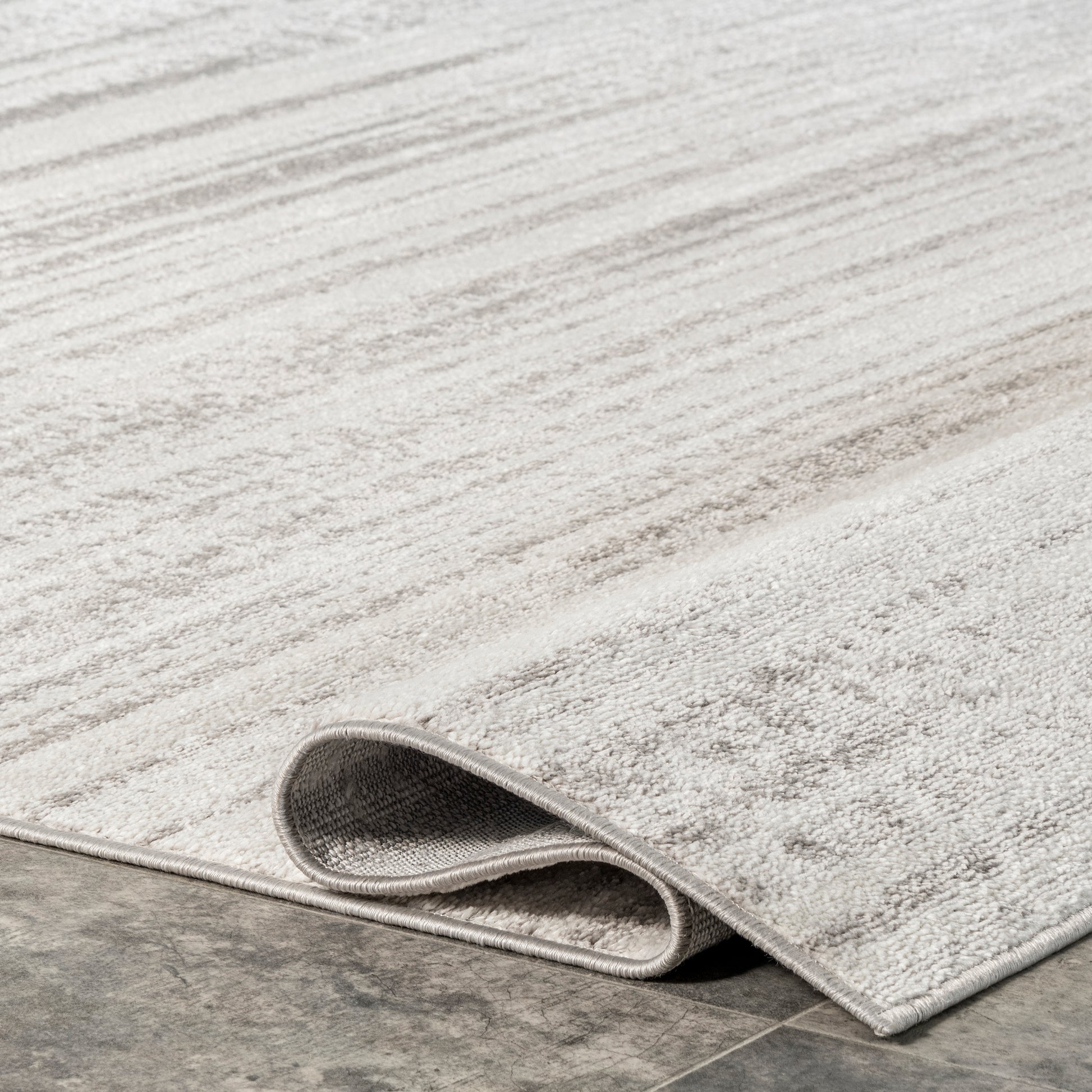 Nuloom Kiley Serene Stripes Nki2452A Gray Area Rug