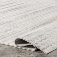 Nuloom Kiley Serene Stripes Nki2452A Gray Area Rug