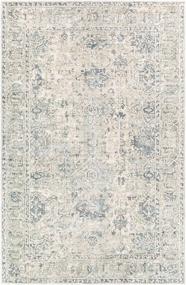 Surya Jordan Jor-2301 Dark Blue, Denim, Khaki, Cream Rugs.