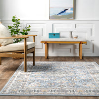 AreaRugs.com Wavaj Nwa1261A Blue Area Rug