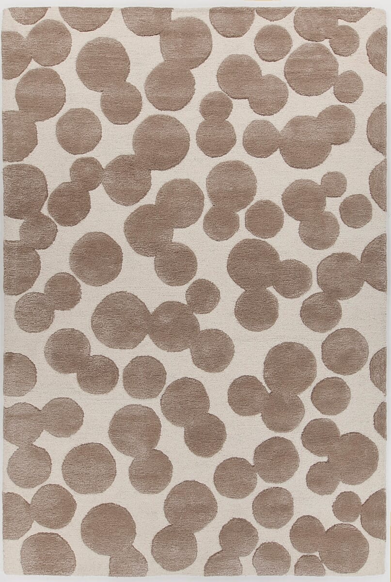 Chandra Joya Joy-46102 White / Brown Geometric Area Rug