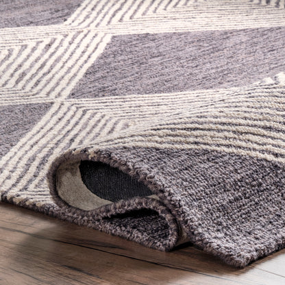 Nuloom Nicole Trellis Nni2707A Gray Area Rug