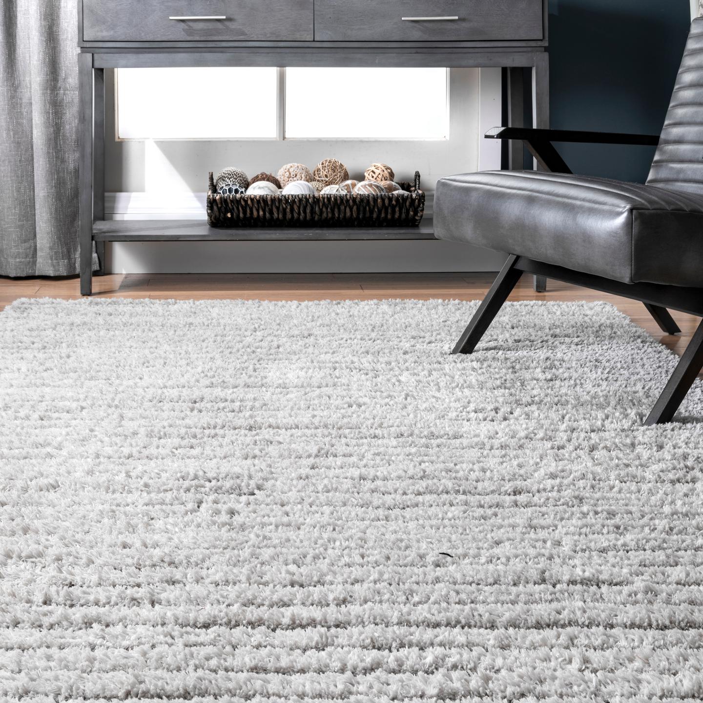 Nuloom Kora Stripes Nko2818A Gray Area Rug