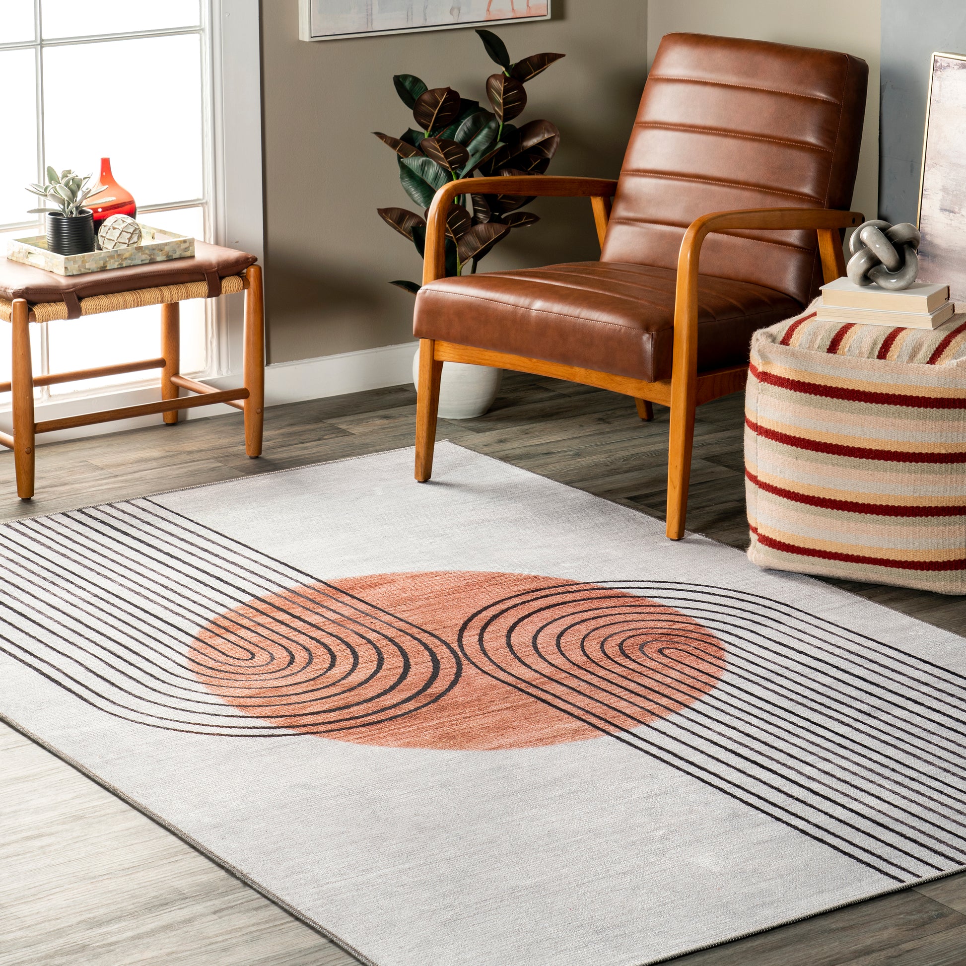 AreaRugs.com Wavaj Nwa1243A Beige Area Rug