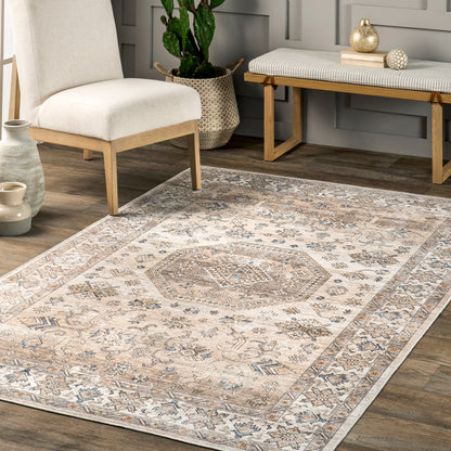 AreaRugs.com Wavaj Nwa1022A Ivory Area Rug