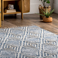 Nuloom Salley Blend Coastal Nsa1377A Blue Area Rug