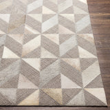 Surya Jardin Jrd-2301 Light Gray, Medium Gray, Cream, Beige Rugs.