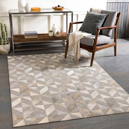 Surya Jardin Jrd-2301 Light Gray, Medium Gray, Cream, Beige Area Rug