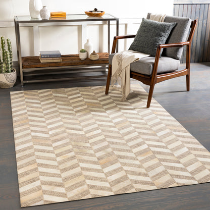 Surya Jardin Jrd-2304 Light Gray, Beige, Ivory, Taupe Area Rug