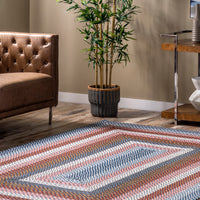 Nuloom Gwyneth Borders Ngw2003C Blue Multi Area Rug