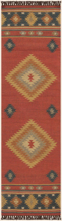 Surya Jewel Tone Jt-1033 Brick Red, Dark Blue Area Rug