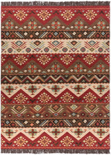 Surya Jewel Tone jt-8 Red / Brown / Beige / Turquoise Rugs.