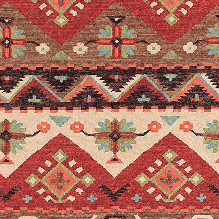 Surya Jewel Tone jt-8 Red / Brown / Beige / Turquoise Rugs.