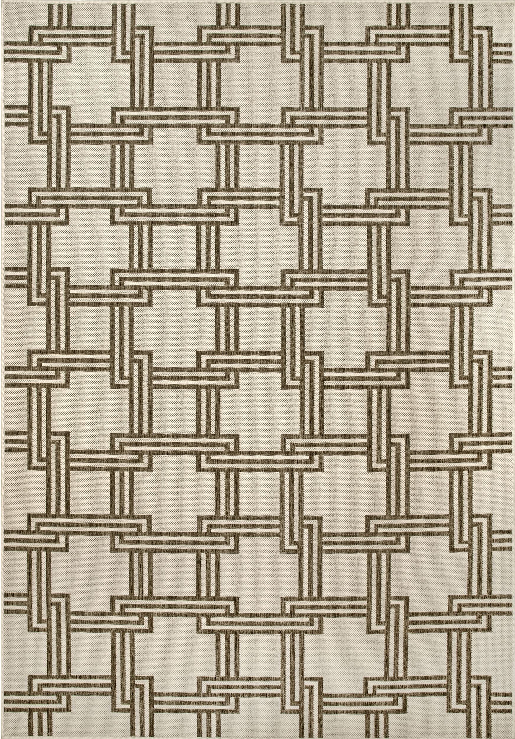 Nuloom Malaya Greek Trellis Nma2876B Ivory Area Rug